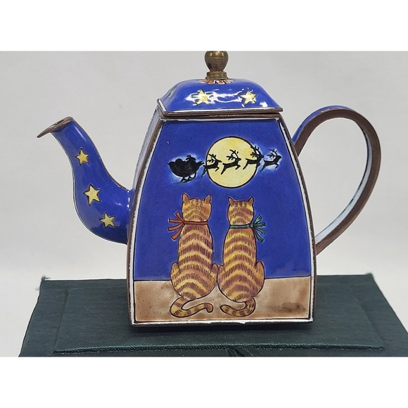 Trade Plus Aid Cloisonne Teapot-Kevin Chen style - Picture 1 of 6